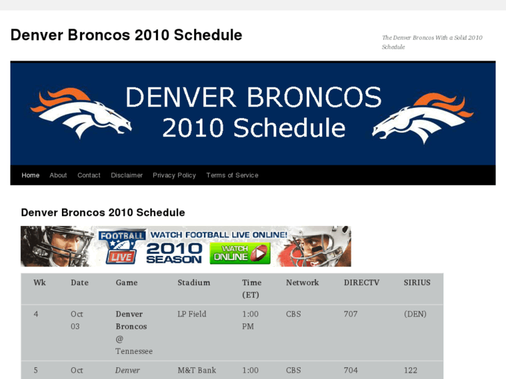 www.denverbroncos2010schedule.com