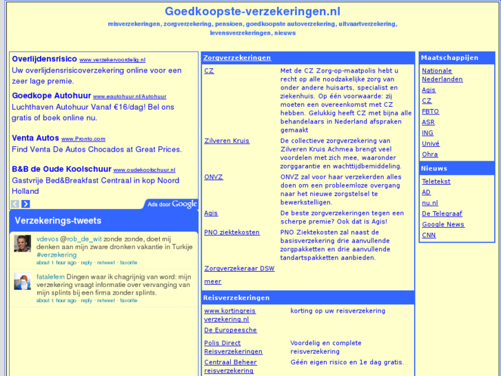 www.goedkoopste-verzekeringen.nl