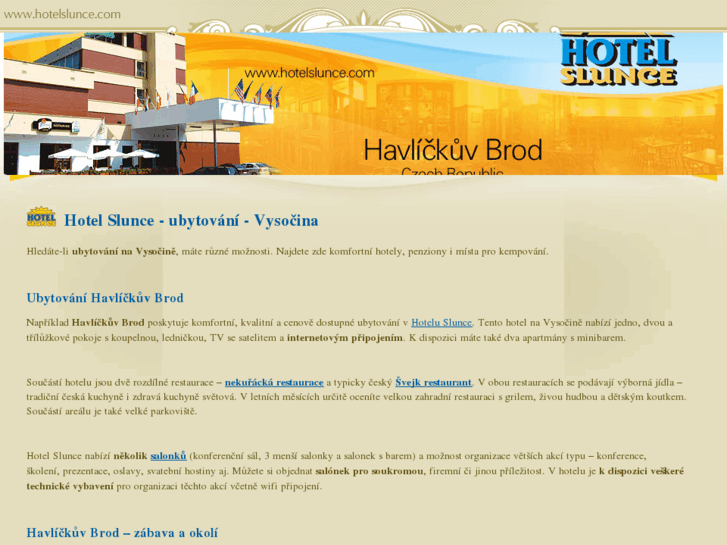 www.hotel-ubytovani-vysocina.cz