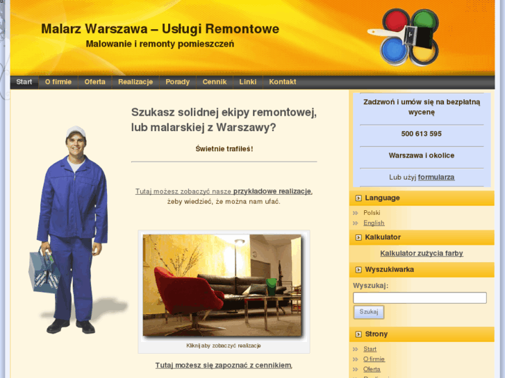 www.malarz-warszawa.pl