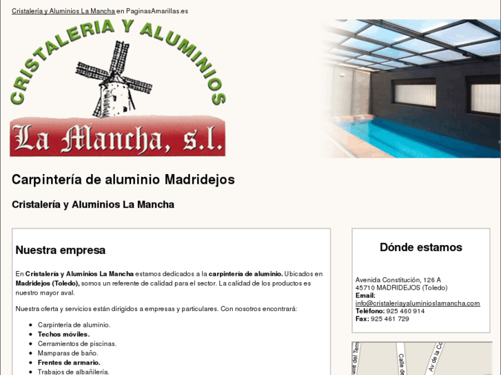 www.cristaleriayaluminioslamancha.com