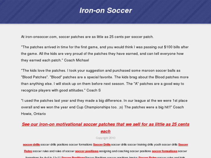 www.iron-onsoccer.com