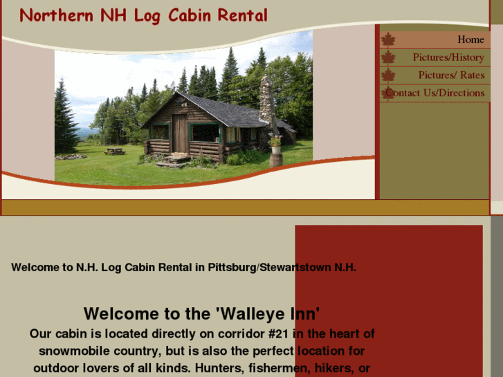 www.nhlogcabinrental.com