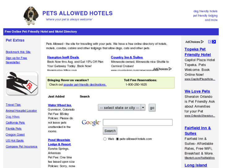 www.pets-allowed-hotels.com
