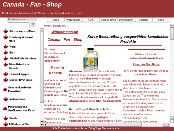 www.canada-fan-shop.de