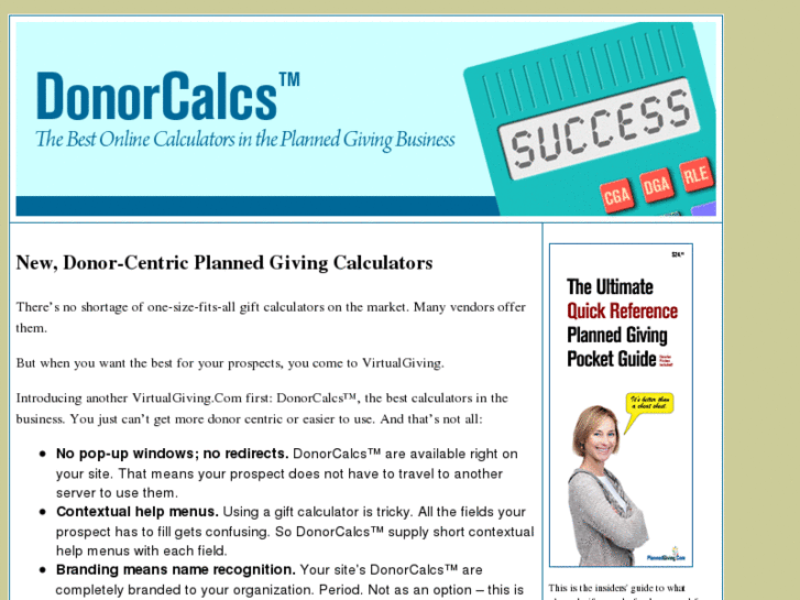 www.donorcalcs.com