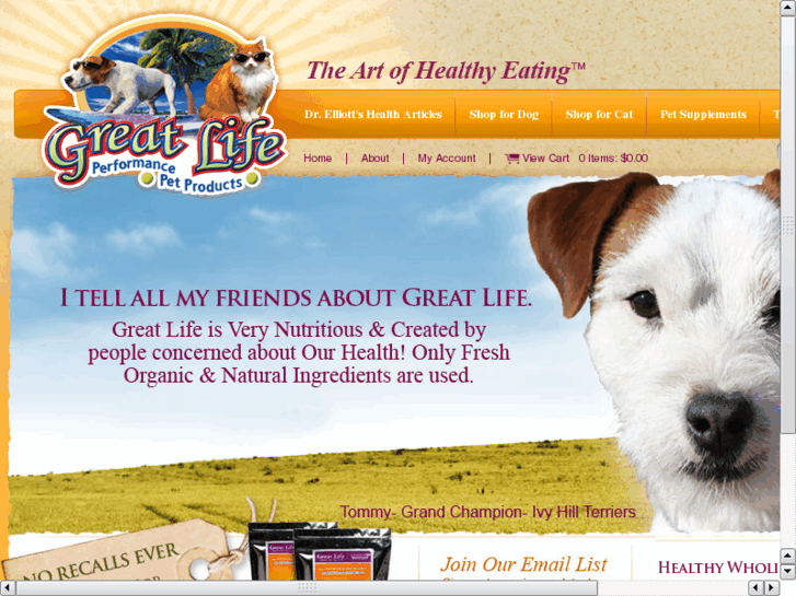 www.greatlifepetfoods.com