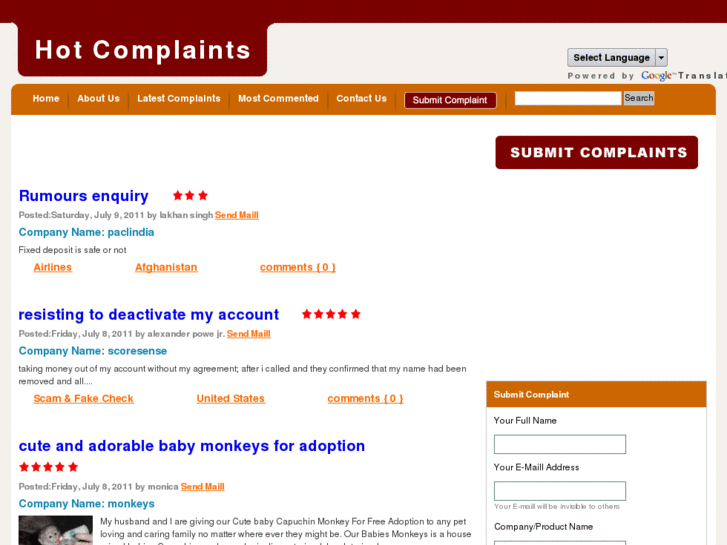 www.hotcomplaints.com