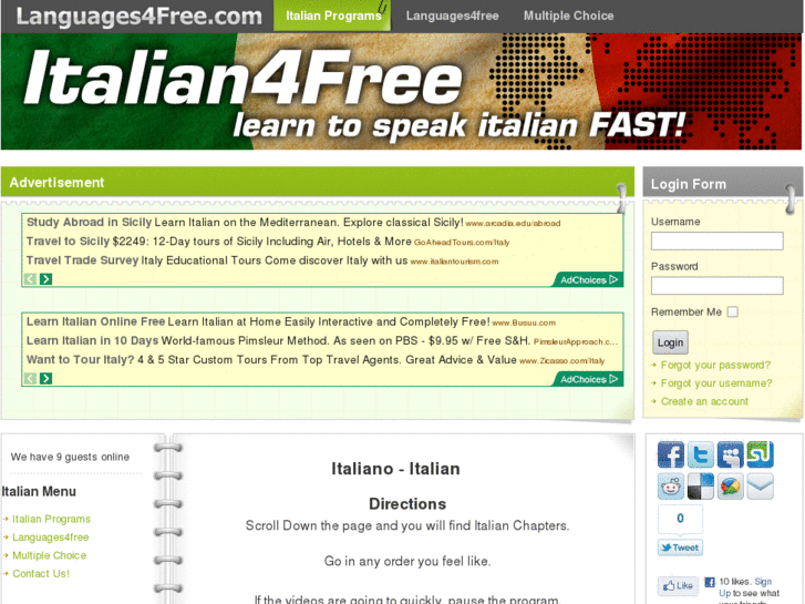 www.italian4free.net