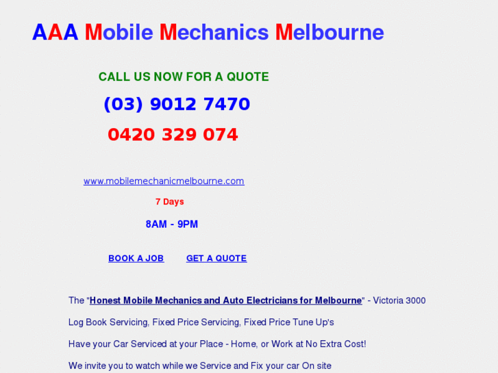 www.mobilemechanicmelbourne.com