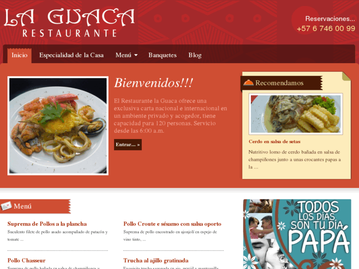 www.restaurantelaguaca.com