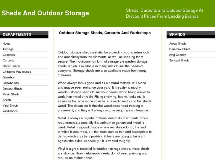 www.sheds-and-outdoor-storage.com