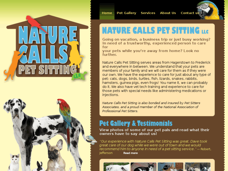 www.naturecalls-petsitting.com