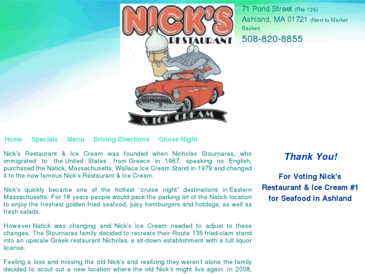 www.nicksseafoodandicecream.com