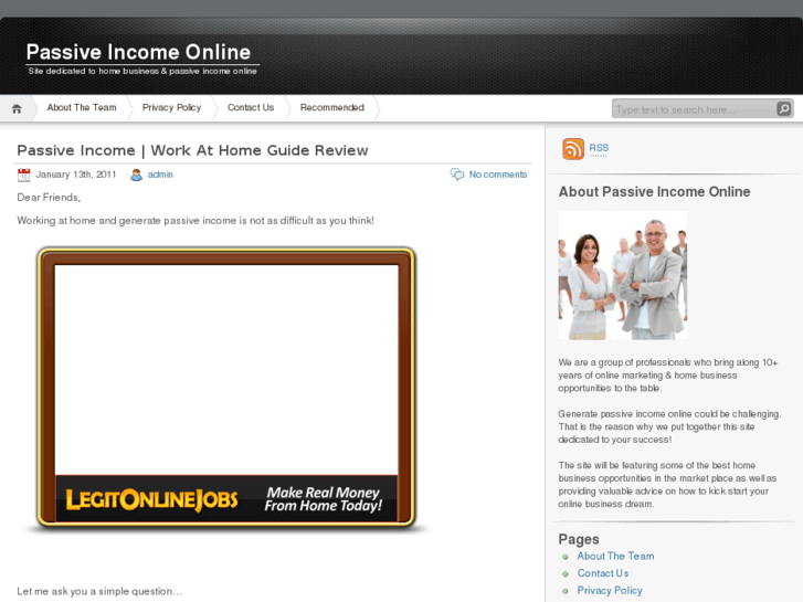 www.passiveincomeonline.biz