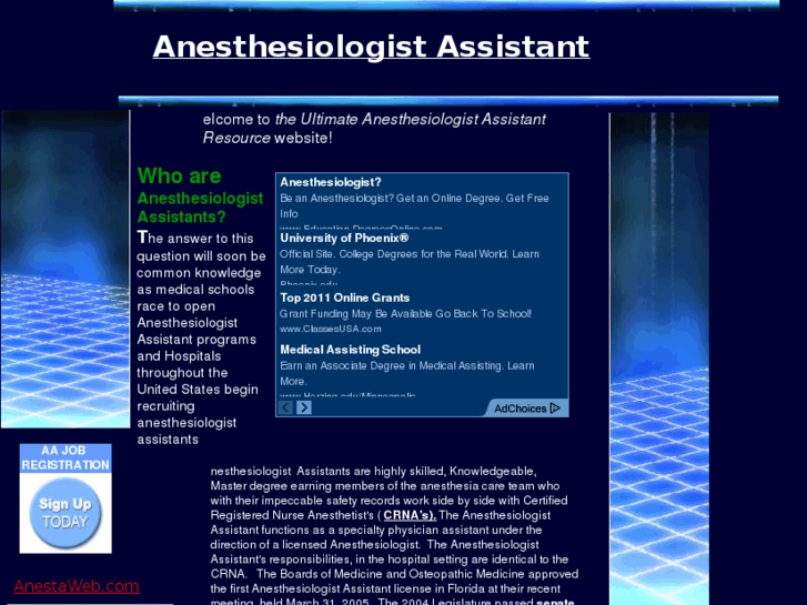 www.anesthesiaassistant.com