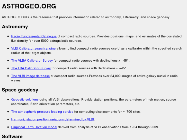 www.astrogeo.org