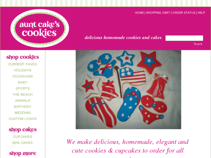 www.auntcakescookies.com