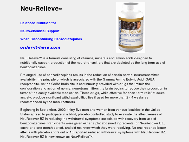 www.benzorelief.com