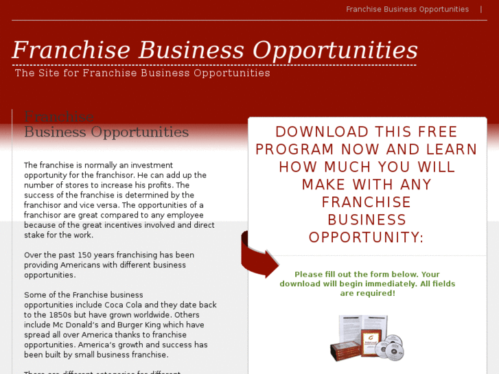 www.myfranchisebusinessopportunities.com