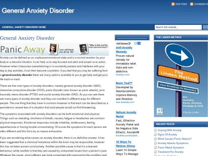 www.generalanxietydisorders.org