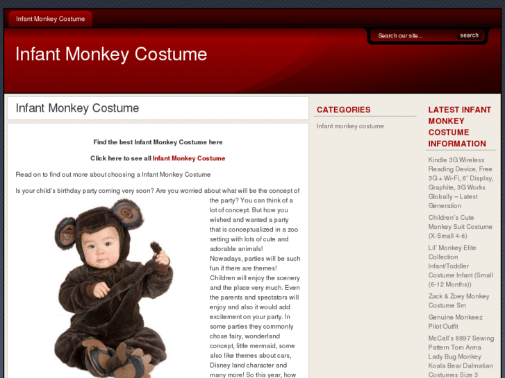 www.infantmonkeycostume.net