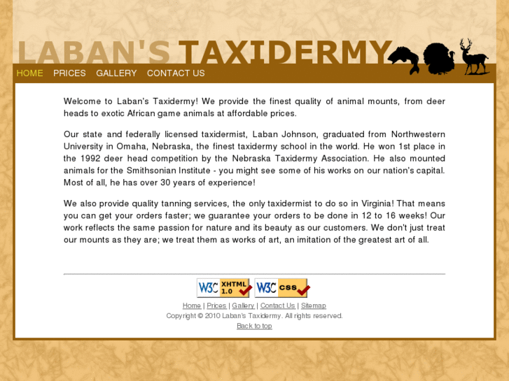 www.labanstaxidermy.com