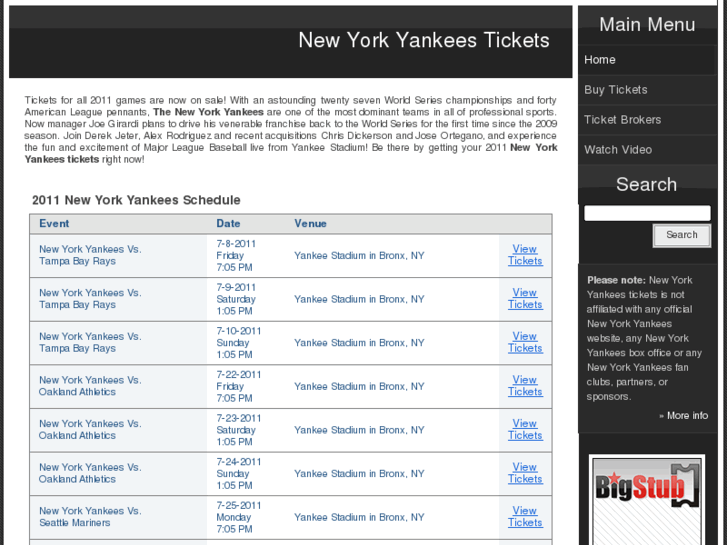 www.newyorkyankeestickets.biz