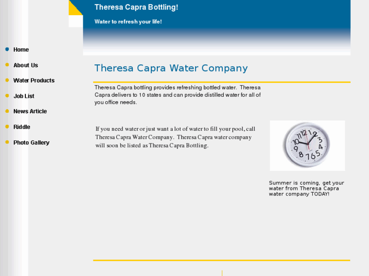 www.theresacaprawater.com