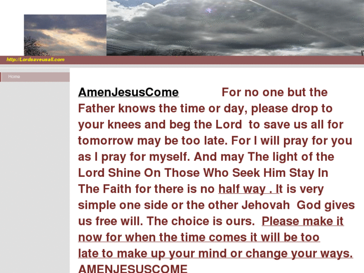 www.amenjesuscome.com