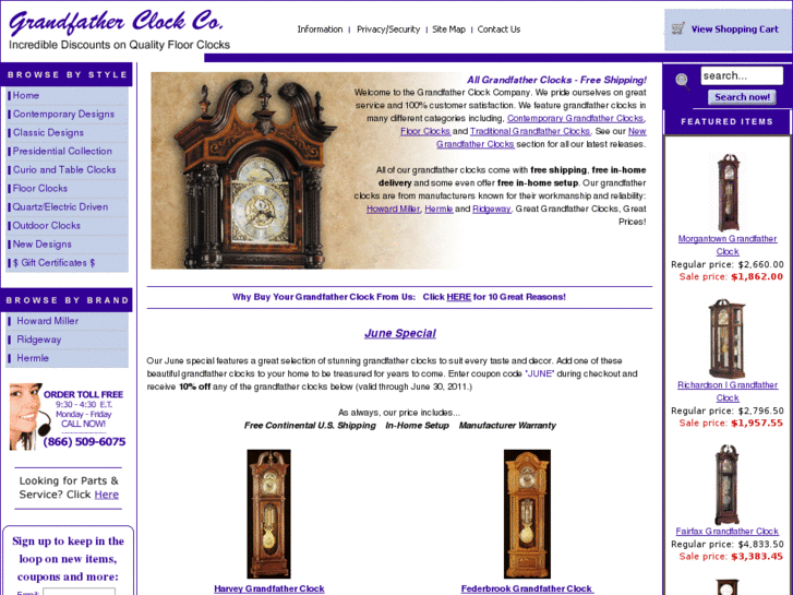 www.grandfatherclockcompany.com