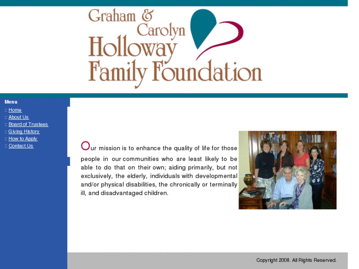 www.hollowayfamilyfoundation.org