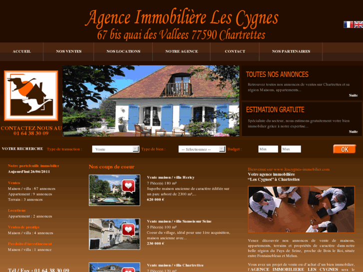 www.lescygnes-immobilier.com