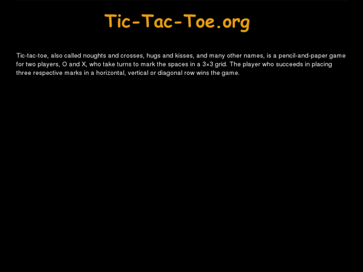 www.tic-tac-toe.org