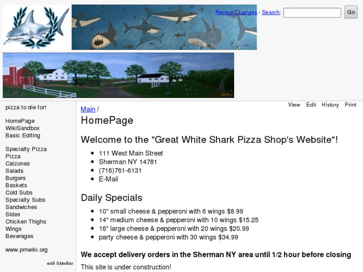 www.greatwhitesharkpizza.com