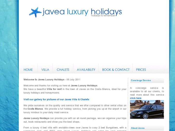 www.javealuxuryholidays.com