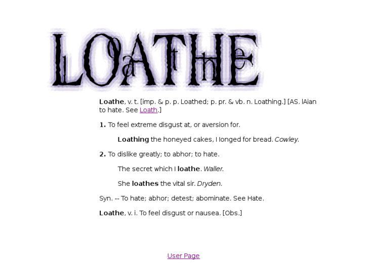 www.loathe.org