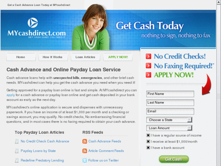 www.mycashdirect.com