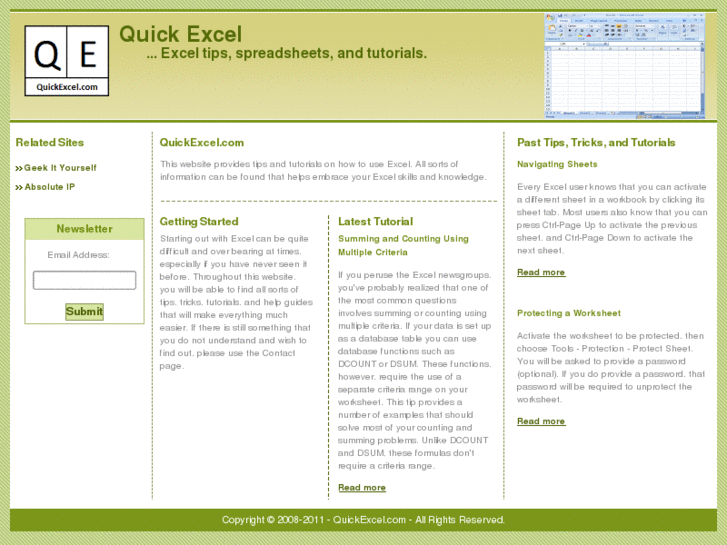 www.quickexcel.com