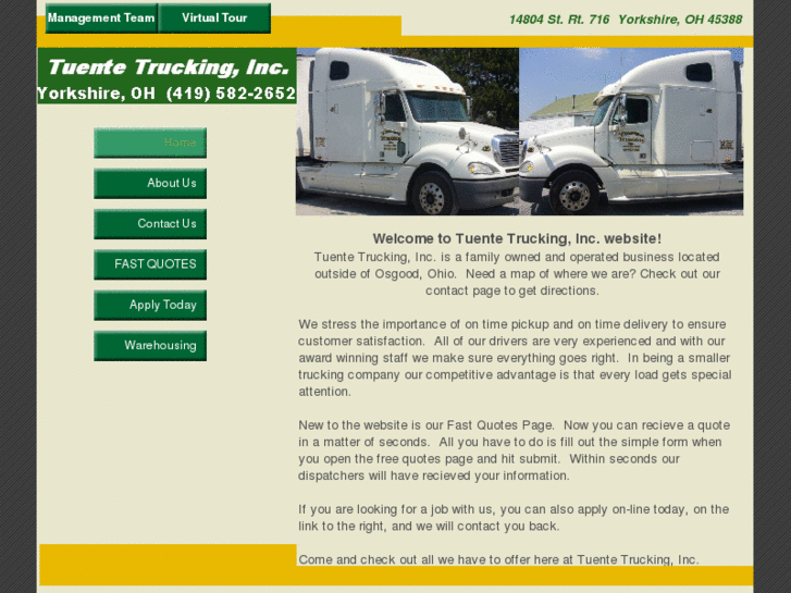 www.tuentetrucking.com