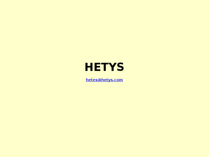 www.hetys.com