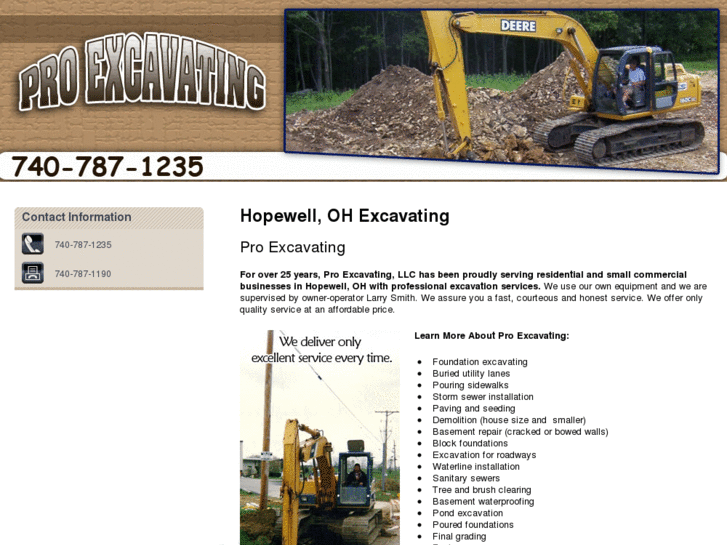 www.proexcavatingllc.com