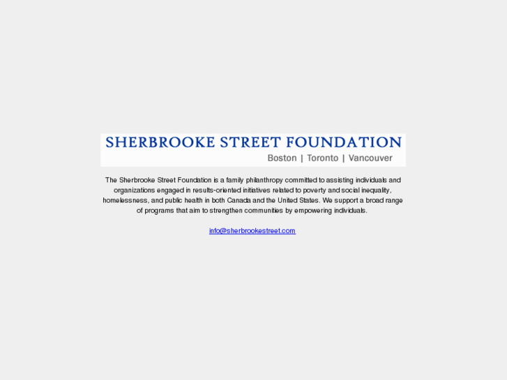 www.sherbrookestreet.com