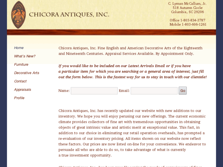 www.chicoraantiques.com