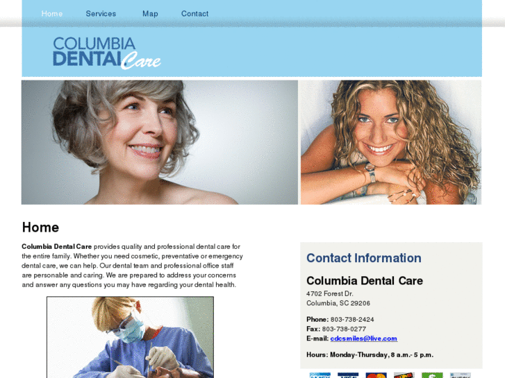 www.columbiadentalcareforestacressc.com