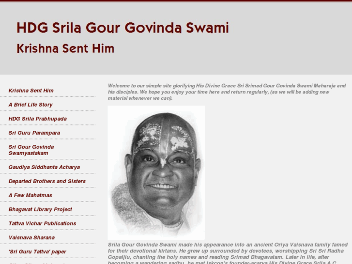 www.gourgovindaswami.org