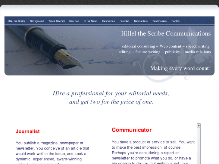 www.hillelthescribecommunications.com