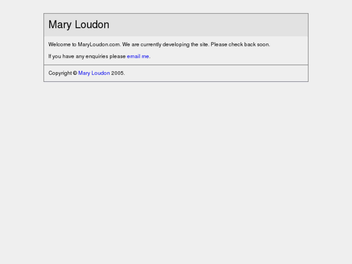 www.maryloudon.com