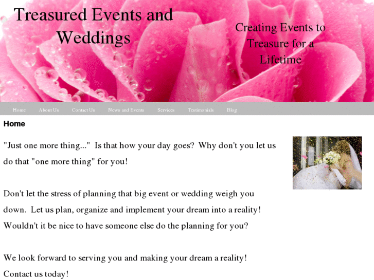 www.treasuredeventsandweddings.com