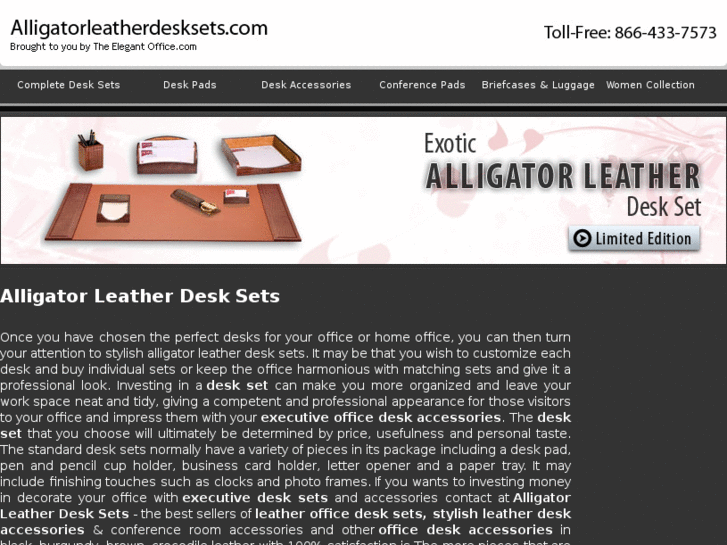 www.alligatorleatherdesksets.com